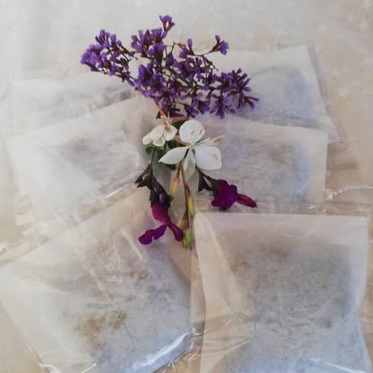 Linen Tea Bags - Set of 3