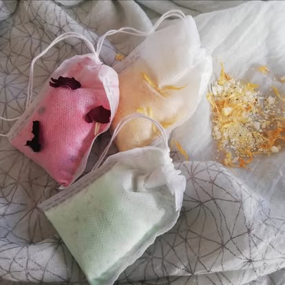 Fizzy Bath Salt - Tea Bags - Set of 4