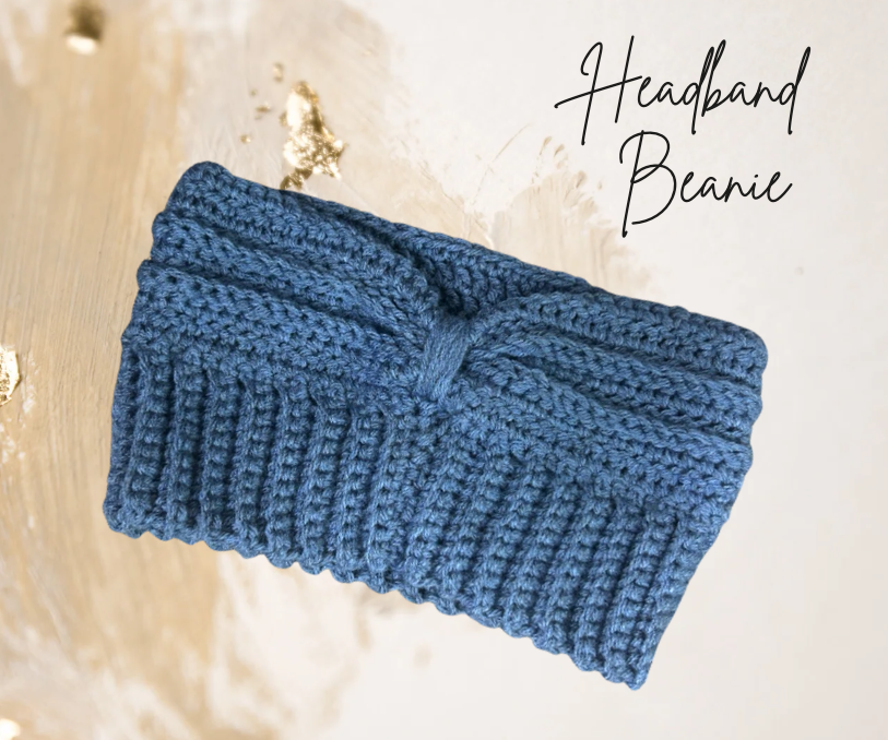 Headband Beanie - Blue